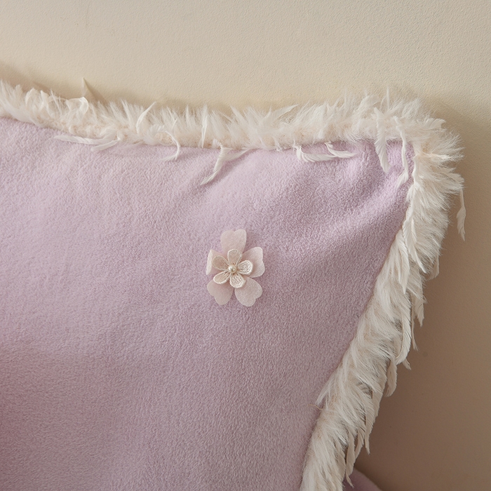 91家纺网 家纺一手货源 找家纺 德比尔斯 2025新款海獭毛石墨烯四件套 米娅-紫