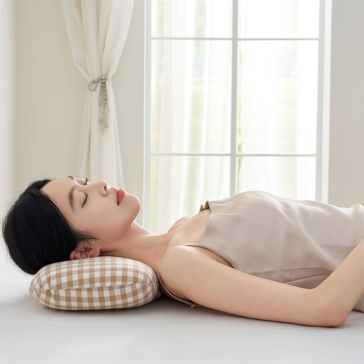 91家纺网 家纺一手货源 找家纺 （总）乐可 2025新款水洗棉乳胶面包枕头枕芯抱枕午睡枕露营枕