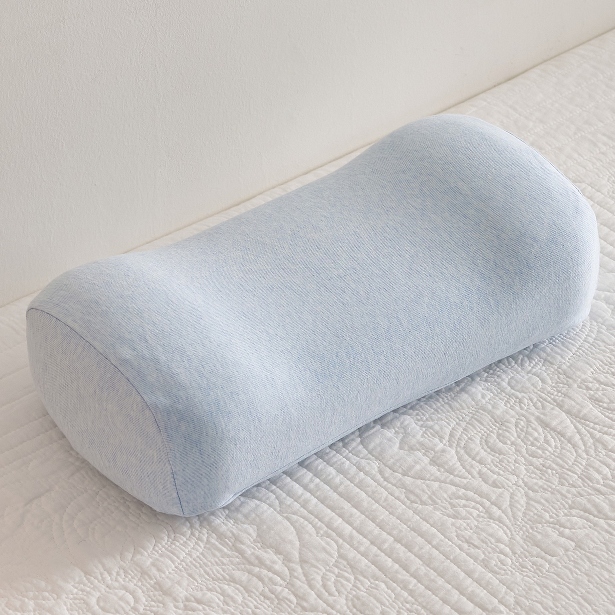 91家纺网 家纺一手货源 找家纺 乐可 2025新款针织棉乳胶便携枕头枕芯抱枕午睡枕露营枕 针织棉乳胶便携枕-XZ3天蓝