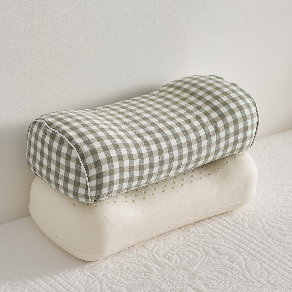 91家纺网 家纺一手货源 找家纺 （总）乐可 2025新款水洗棉乳胶便携枕头枕芯抱枕午睡枕露营枕