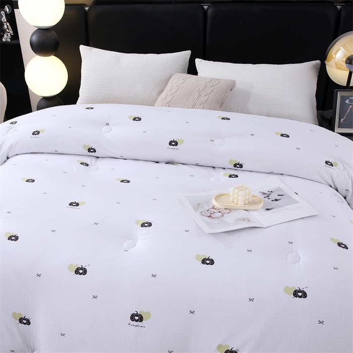 91家纺网 家纺一手货源 找家纺 芭芭棉家纺 2025新款高端提花棉保暖20斤冬被被子被芯 白色