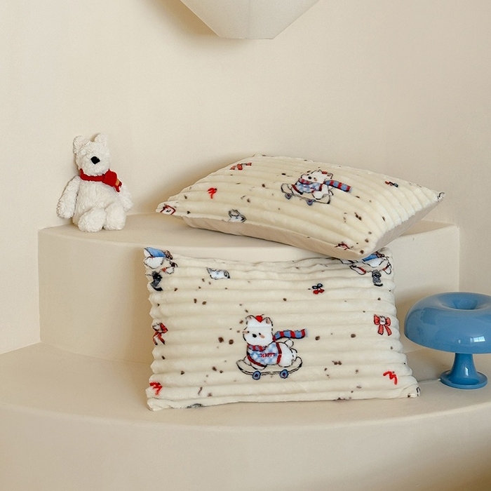 91家纺网 家纺一手货源 找家纺 （总）RYB红黄兰 2025新款设计师原创A版抽条兔兔绒B版牛奶绒印花四件套