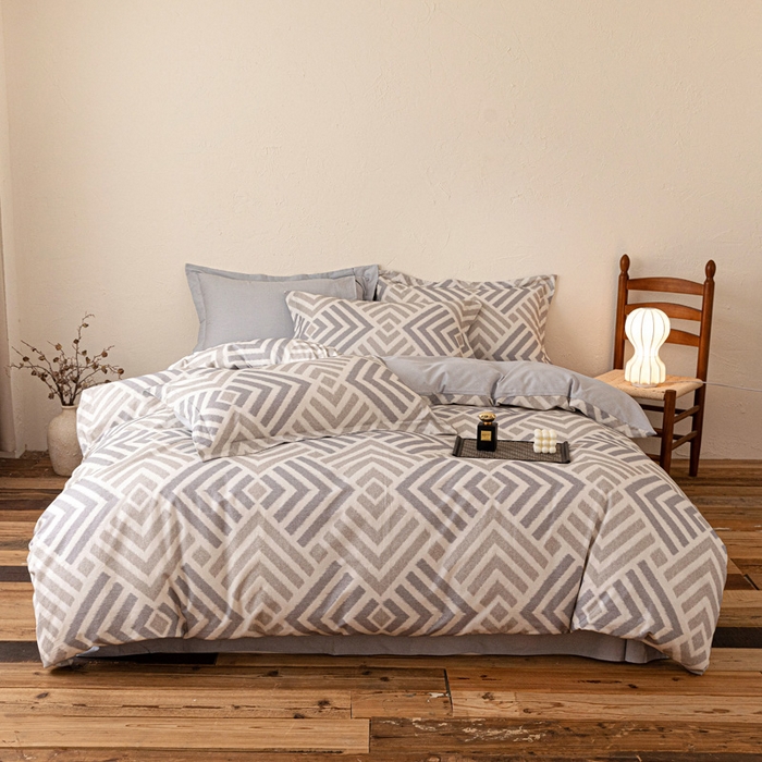 91家纺网 家纺一手货源 找家纺 （总）棉生活家纺 2025秋冬新款长绒棉纯棉数码印花陶瓷磨毛四件套