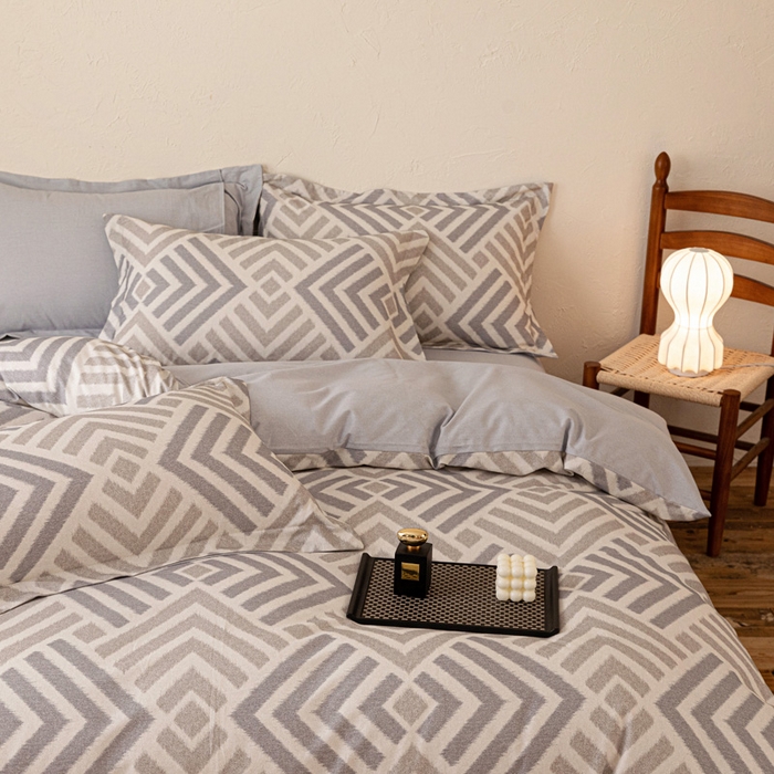 91家纺网 家纺一手货源 找家纺 （总）棉生活家纺 2025秋冬新款长绒棉纯棉数码印花陶瓷磨毛四件套