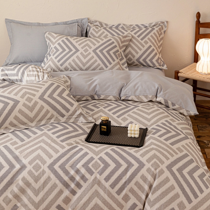 91家纺网 家纺一手货源 找家纺 （总）棉生活家纺 2025秋冬新款长绒棉纯棉数码印花陶瓷磨毛四件套