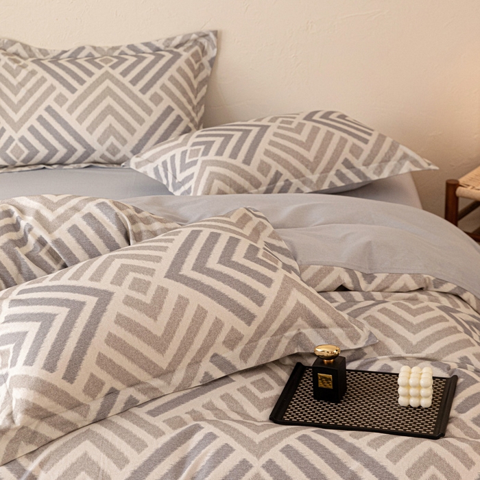 91家纺网 家纺一手货源 找家纺 （总）棉生活家纺 2025秋冬新款长绒棉纯棉数码印花陶瓷磨毛四件套