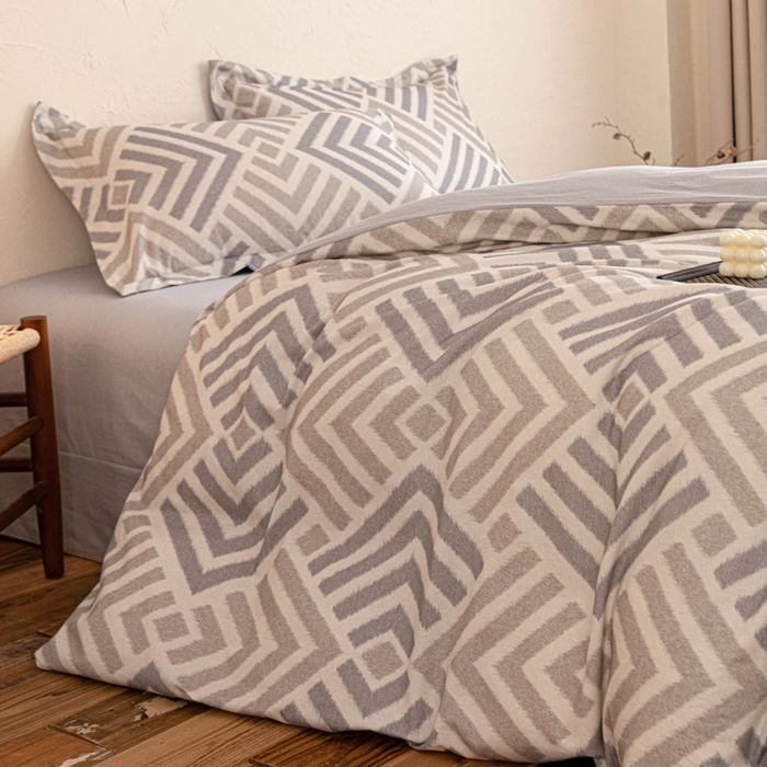 91家纺网 家纺一手货源 找家纺 （总）棉生活家纺 2025秋冬新款长绒棉纯棉数码印花陶瓷磨毛四件套