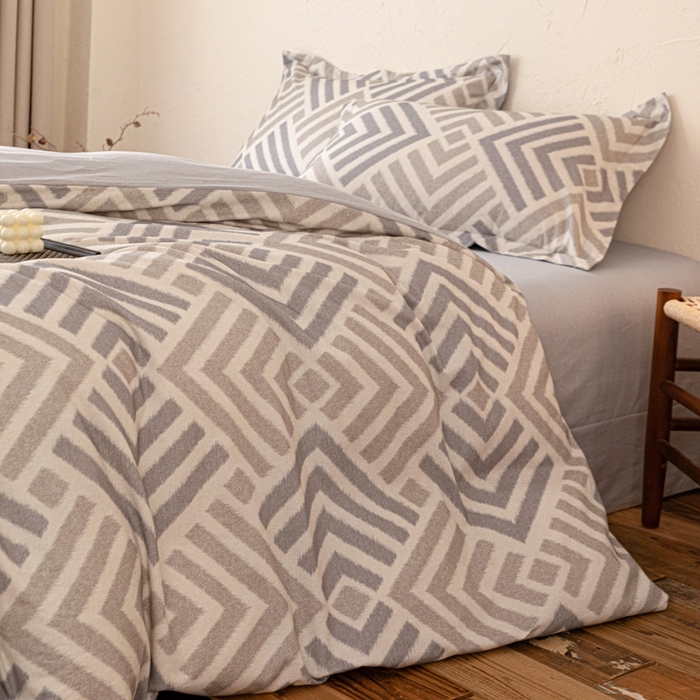 91家纺网 家纺一手货源 找家纺 （总）棉生活家纺 2025秋冬新款长绒棉纯棉数码印花陶瓷磨毛四件套