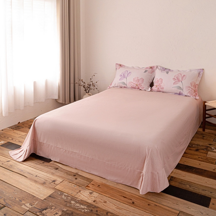 91家纺网 家纺一手货源 找家纺 棉生活家纺 2025秋冬新款长绒棉纯棉数码印花陶瓷磨毛四件套 茶言妙语