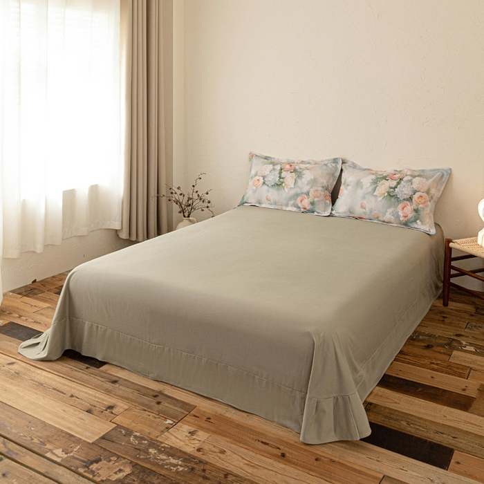 91家纺网 家纺一手货源 找家纺 棉生活家纺 2025秋冬新款长绒棉纯棉数码印花陶瓷磨毛四件套 葵樱