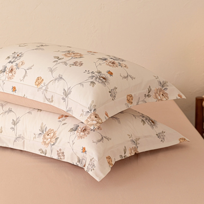 91家纺网 家纺一手货源 找家纺 棉生活家纺 2025秋冬新款长绒棉纯棉数码印花陶瓷磨毛四件套 美罗拉