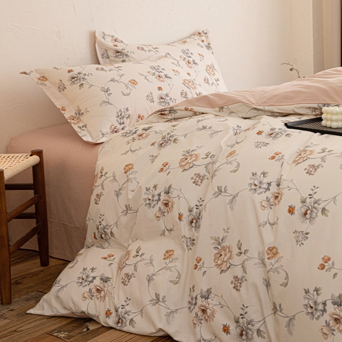 91家纺网 家纺一手货源 找家纺 棉生活家纺 2025秋冬新款长绒棉纯棉数码印花陶瓷磨毛四件套 美罗拉