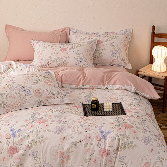 91家纺网 家纺一手货源 找家纺 棉生活家纺 2025秋冬新款长绒棉纯棉数码印花陶瓷磨毛四件套 去野