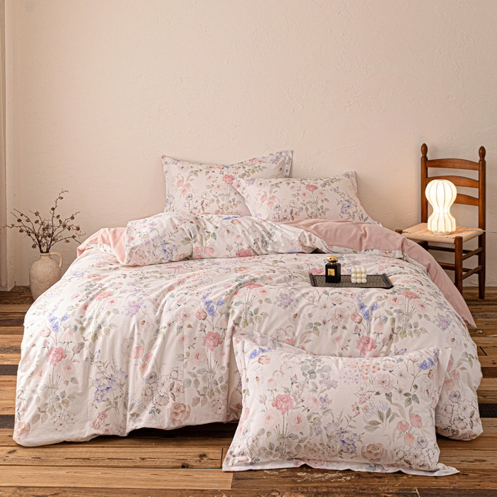 91家纺网 家纺一手货源 找家纺 棉生活家纺 2025秋冬新款长绒棉纯棉数码印花陶瓷磨毛四件套 去野