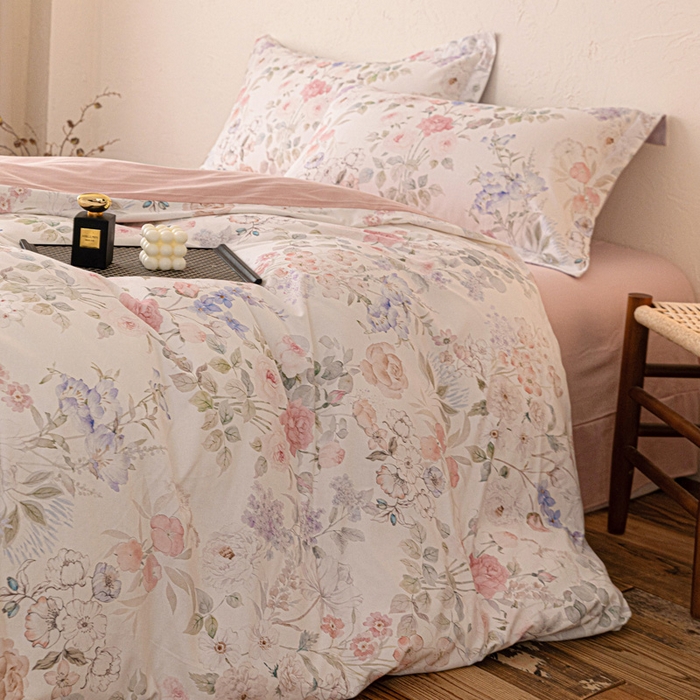 91家纺网 家纺一手货源 找家纺 棉生活家纺 2025秋冬新款长绒棉纯棉数码印花陶瓷磨毛四件套 去野