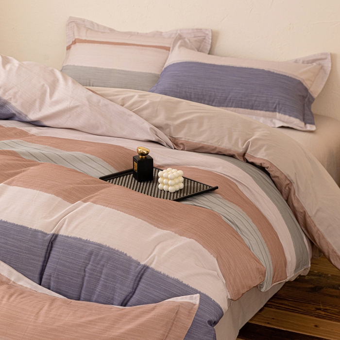 91家纺网 家纺一手货源 找家纺 棉生活家纺 2025秋冬新款长绒棉纯棉数码印花陶瓷磨毛四件套 山川