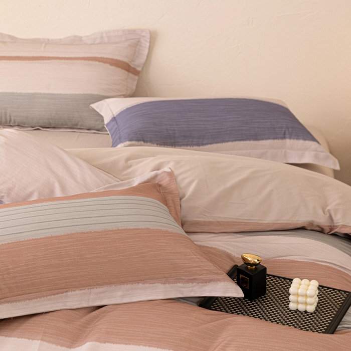 91家纺网 家纺一手货源 找家纺 棉生活家纺 2025秋冬新款长绒棉纯棉数码印花陶瓷磨毛四件套 山川