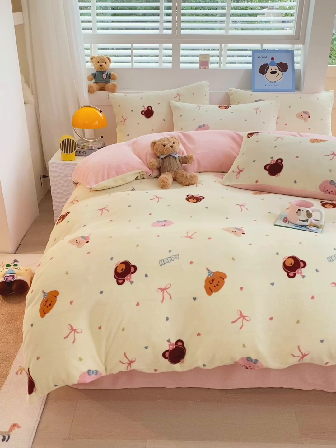 91家纺网 家纺一手货源 找家纺 悦织湾家纺 2025新款高克重牛奶绒印花四件套床单床笠轻奢时尚床上用品三四件套被套 美梦