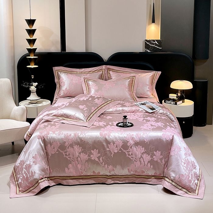 91家纺网 家纺一手货源 找家纺 （总）小时代家纺 2025新款纯棉贡缎提花夹棉床盖四件套