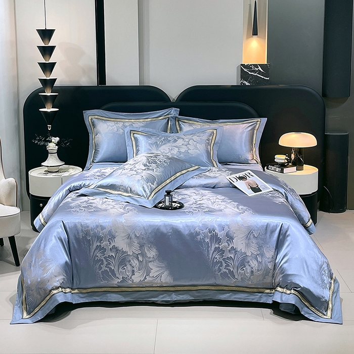 91家纺网 家纺一手货源 找家纺 （总）小时代家纺 2025新款纯棉贡缎提花夹棉床盖四件套