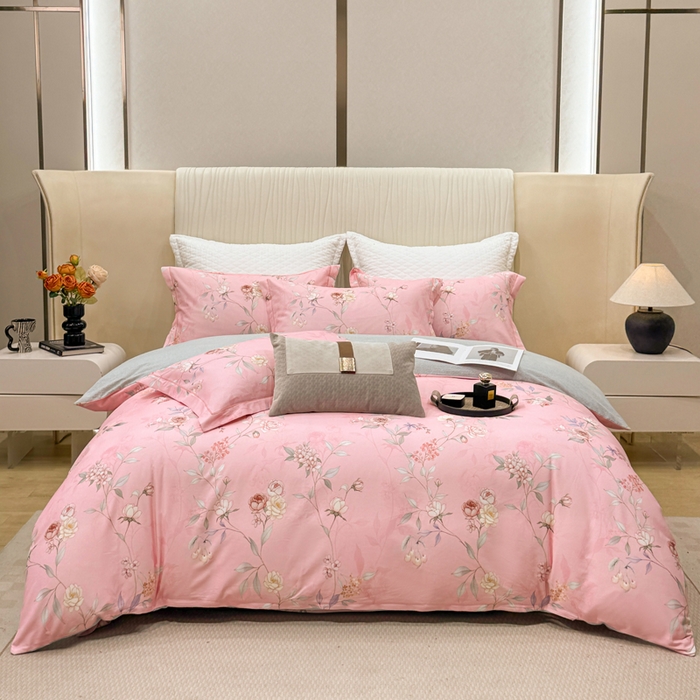 91家纺网 家纺一手货源 找家纺 （总）凌鼎 2025新款100%全棉磨毛四件套数码印花加厚纯棉磨毛四件套