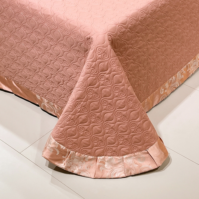 91家纺网 家纺一手货源 找家纺 （总）小时代家纺 2025新款纯棉贡缎提花夹棉床盖四件套