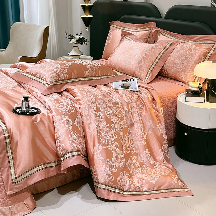 91家纺网 家纺一手货源 找家纺 （总）小时代家纺 2025新款纯棉贡缎提花夹棉床盖四件套