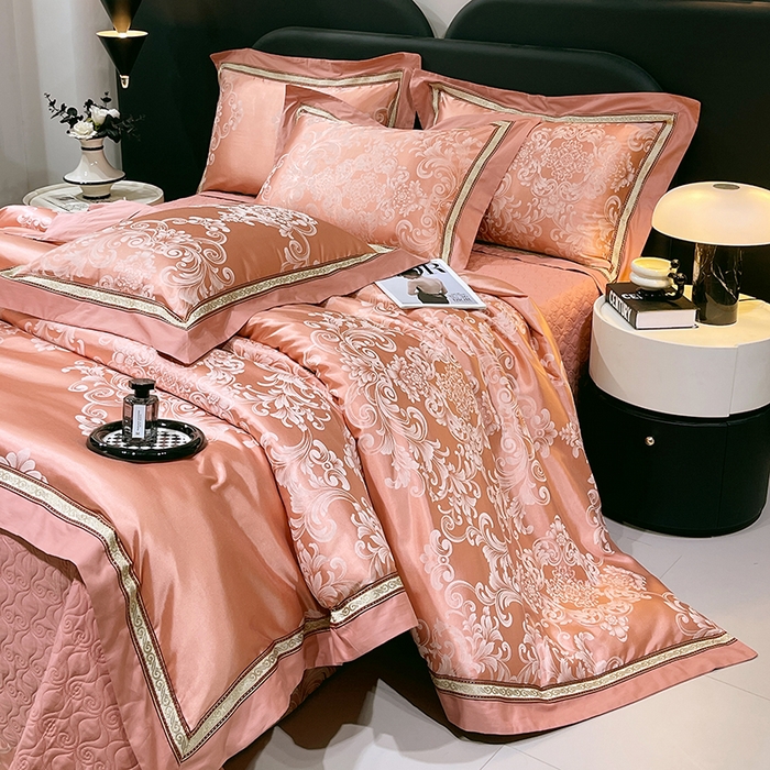 91家纺网 家纺一手货源 找家纺 （总）小时代家纺 2025新款纯棉贡缎提花夹棉床盖四件套