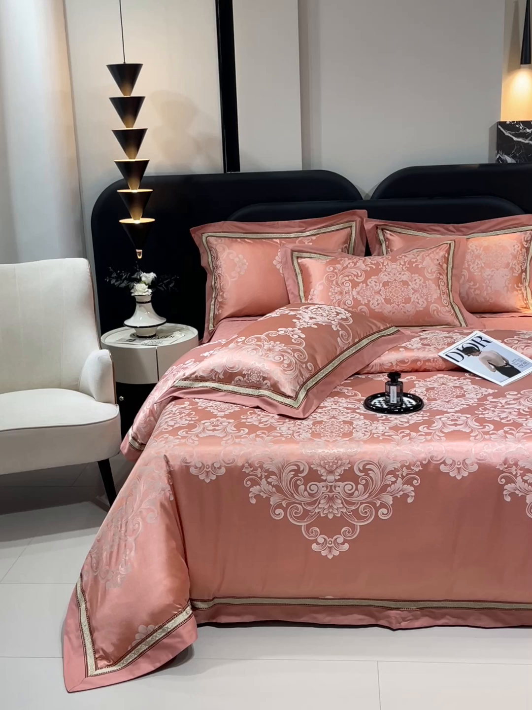 91家纺网 家纺一手货源 找家纺 （总）小时代家纺 2025新款纯棉贡缎提花夹棉床盖四件套