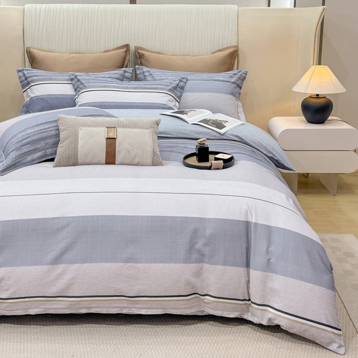 91家纺网 家纺一手货源 找家纺 凌鼎 2025新款100%全棉磨毛四件套数码印花加厚纯棉磨毛四件套北海道兰