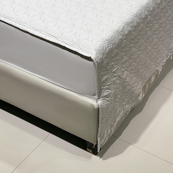 91家纺网 家纺一手货源 找家纺 小时代家纺 2025新款纯棉贡缎提花夹棉床盖四件套 维尼斯-浅灰