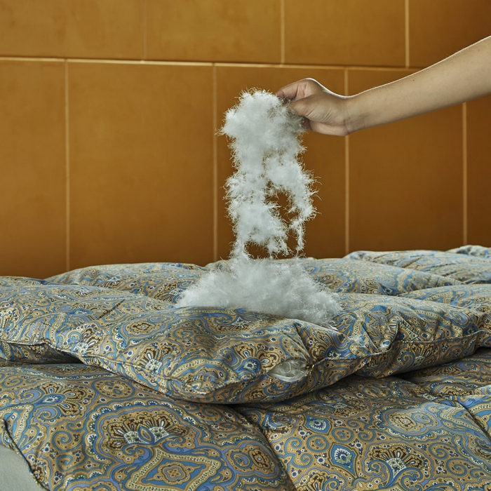 91家纺网 家纺一手货源 找家纺 暖羽屋羽绒馆 2025新款罗斯空间鹅绒丝被子95白鹅绒丝被芯双人婚庆冬被春秋被子被芯 D 罗斯空间