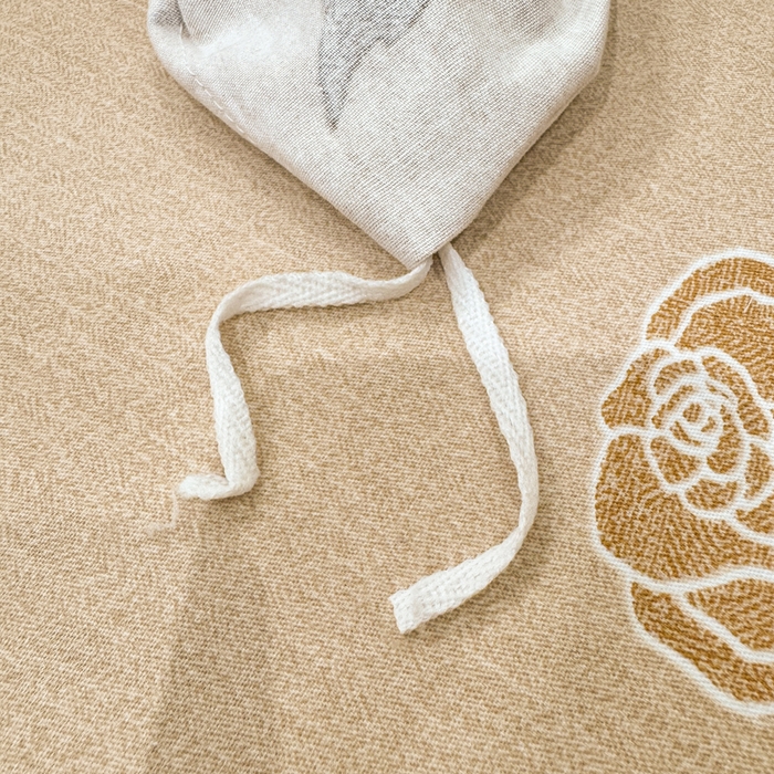 91家纺网 家纺一手货源 找家纺 凌鼎 2025新款100%全棉磨毛四件套数码印花加厚纯棉磨毛四件套玫瑰爱恋咖