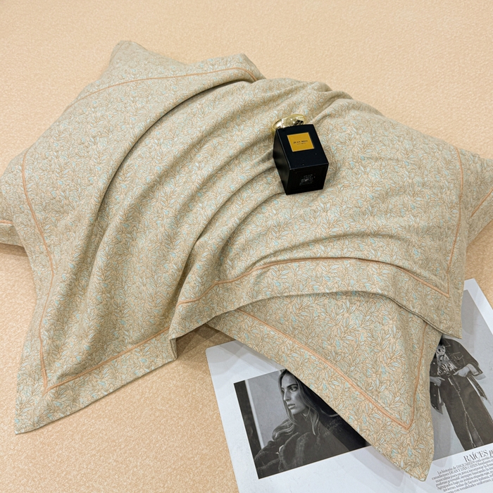 91家纺网 家纺一手货源 找家纺 凌鼎 2025新款100%全棉磨毛四件套数码印花加厚纯棉磨毛四件套如漫咖