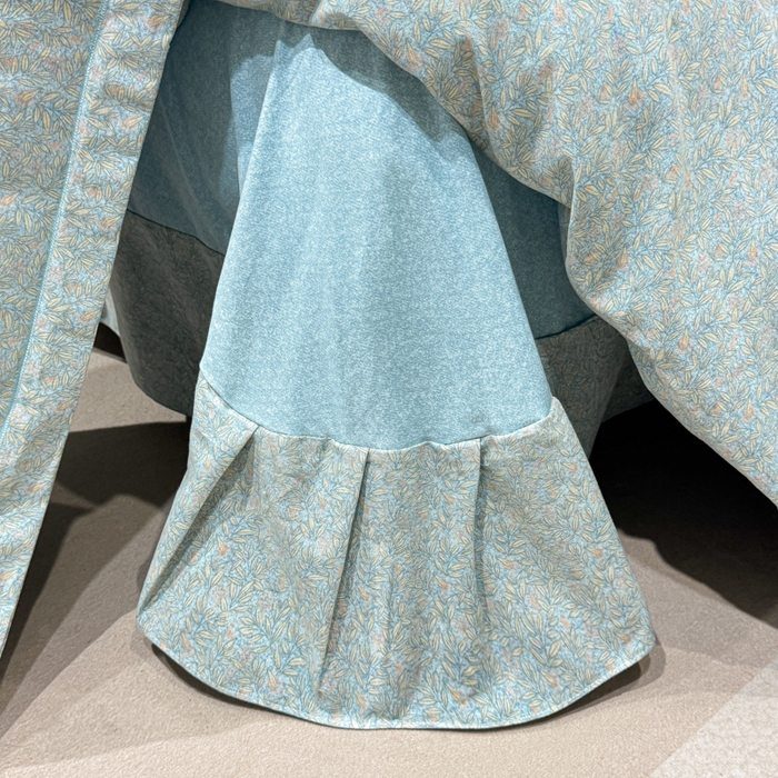 91家纺网 家纺一手货源 找家纺 凌鼎 2025新款100%全棉磨毛四件套数码印花加厚纯棉磨毛四件套如漫蓝