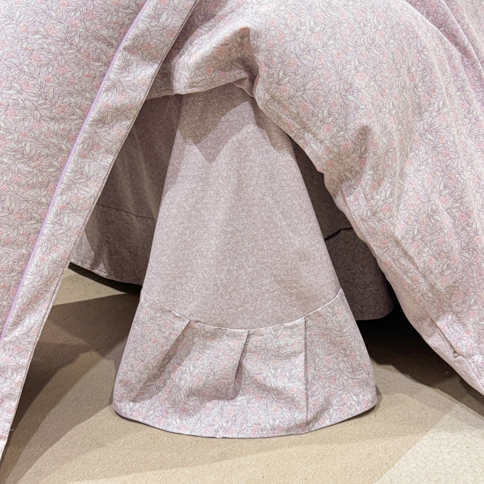 91家纺网 家纺一手货源 找家纺 凌鼎 2025新款100%全棉磨毛四件套数码印花加厚纯棉磨毛四件套如漫紫