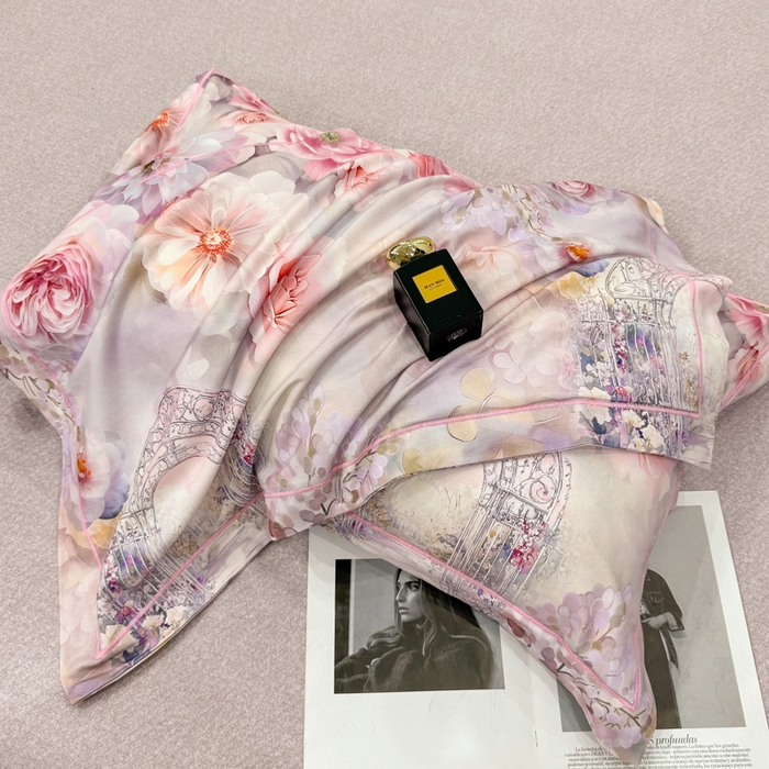 91家纺网 家纺一手货源 找家纺 凌鼎 2025新款100%全棉磨毛四件套数码印花加厚纯棉磨毛四件套盛夏