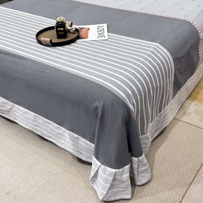 91家纺网 家纺一手货源 找家纺 凌鼎 2025新款100%全棉磨毛四件套数码印花加厚纯棉磨毛四件套西雅图灰