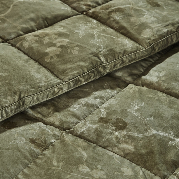 91家纺网 家纺一手货源 找家纺 暖羽屋羽绒馆 2025新款水墨羽绒被子95白鹅绒丝被芯古典中国风加厚羽毛被冬被春秋被子被芯 X 水墨江南