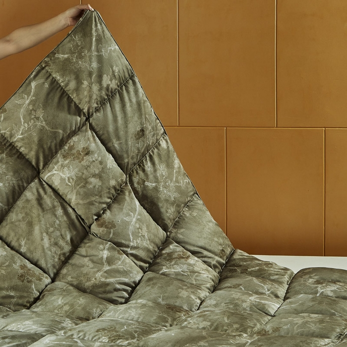 91家纺网 家纺一手货源 找家纺 暖羽屋羽绒馆 2025新款水墨羽绒被子95白鹅绒丝被芯古典中国风加厚羽毛被冬被春秋被子被芯 X 水墨江南