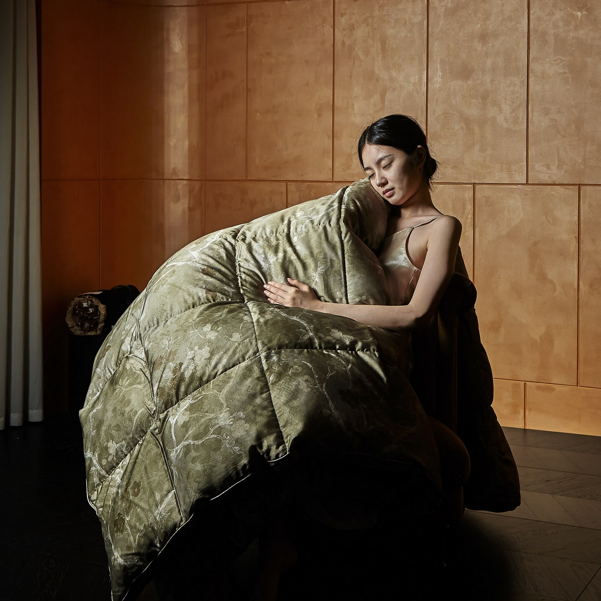 91家纺网 家纺一手货源 找家纺 （总）暖羽屋羽绒馆 2025新款绒子95鸭绒被子水墨双人国风冬被羽绒被子羽绒被子被芯