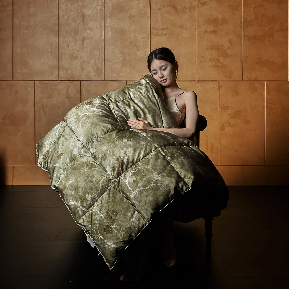 91家纺网 家纺一手货源 找家纺 （总）暖羽屋羽绒馆 2025新款绒子95鸭绒被子水墨双人国风冬被羽绒被子羽绒被子被芯