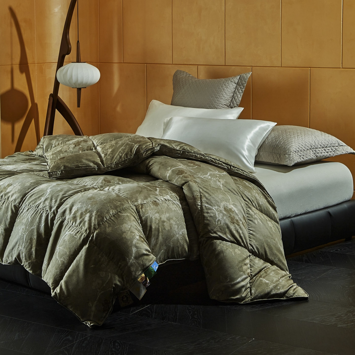 91家纺网 家纺一手货源 找家纺 暖羽屋羽绒馆 2025新款绒子95鸭绒被子水墨双人国风冬被羽绒被子羽绒被子被芯 X 水墨江南