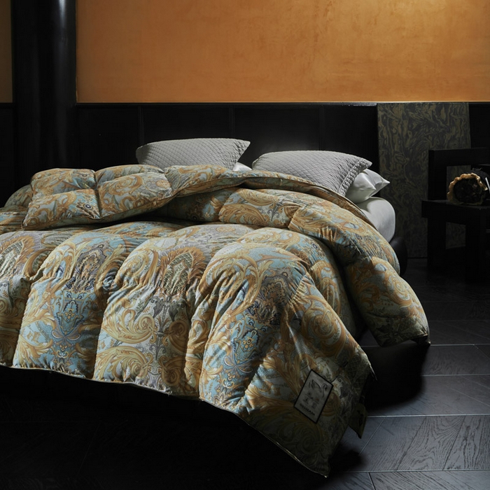 91家纺网 家纺一手货源 找家纺 （总）暖羽屋羽绒馆 2025新款樊若高端羽绒被白鹅绒丝被子羽毛被子加厚冬被婚庆双人春秋被子被芯