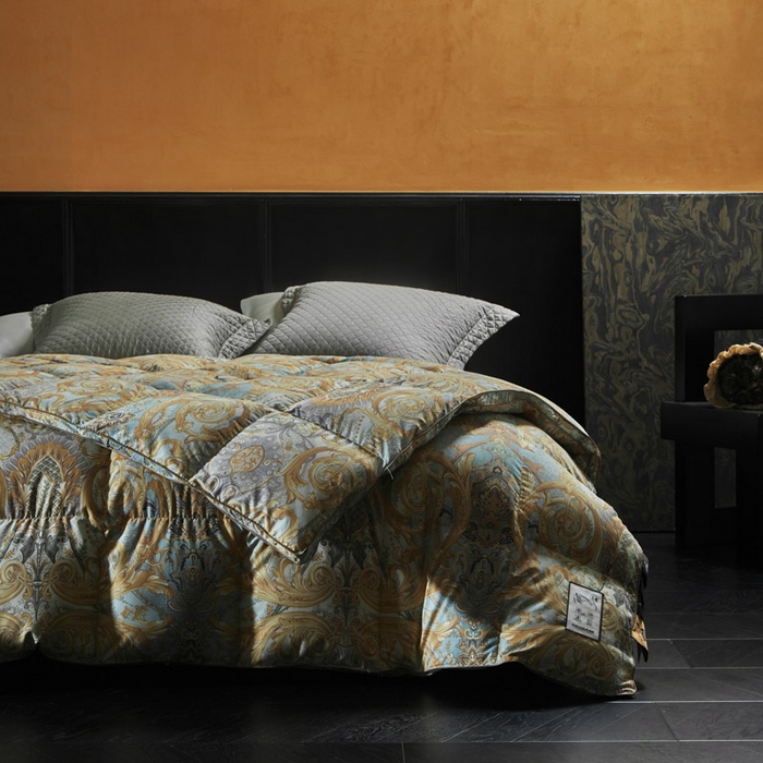 91家纺网 家纺一手货源 找家纺 （总）暖羽屋羽绒馆 2025新款樊若高端羽绒被白鹅绒丝被子羽毛被子加厚冬被婚庆双人春秋被子被芯