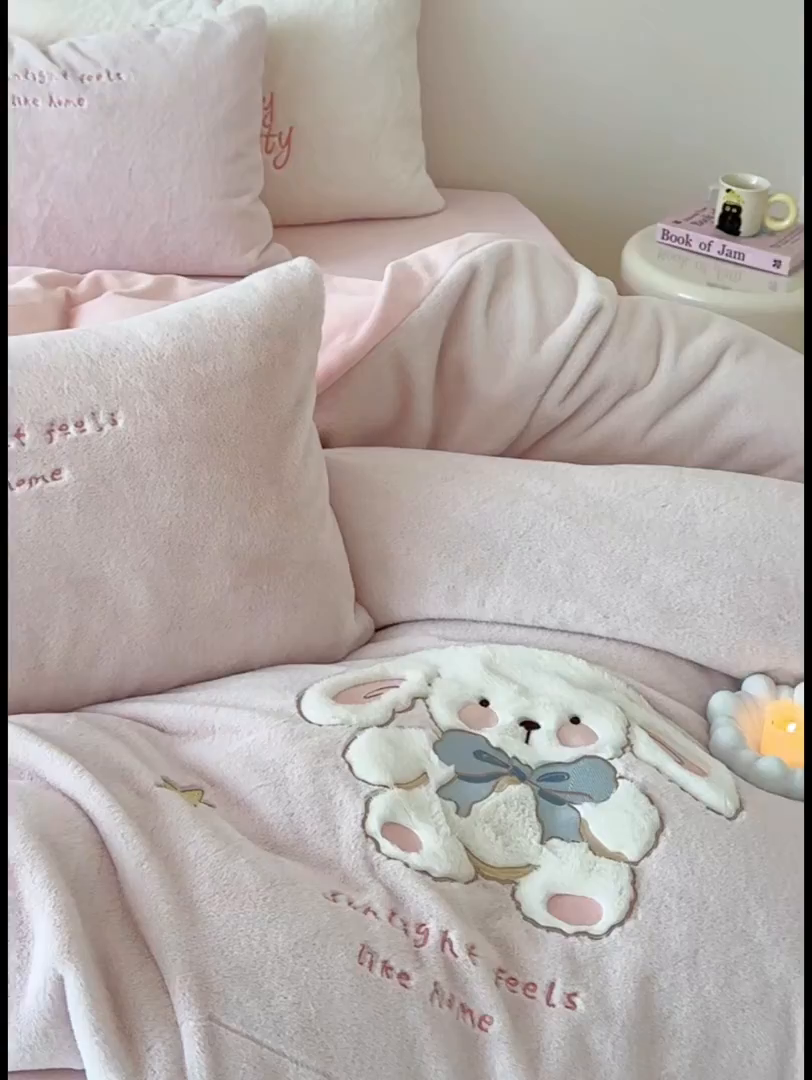 91家纺网 家纺一手货源 找家纺 （总）色鬼布艺高端家居主号 2025新款兔毛绒牛奶绒四件套系列