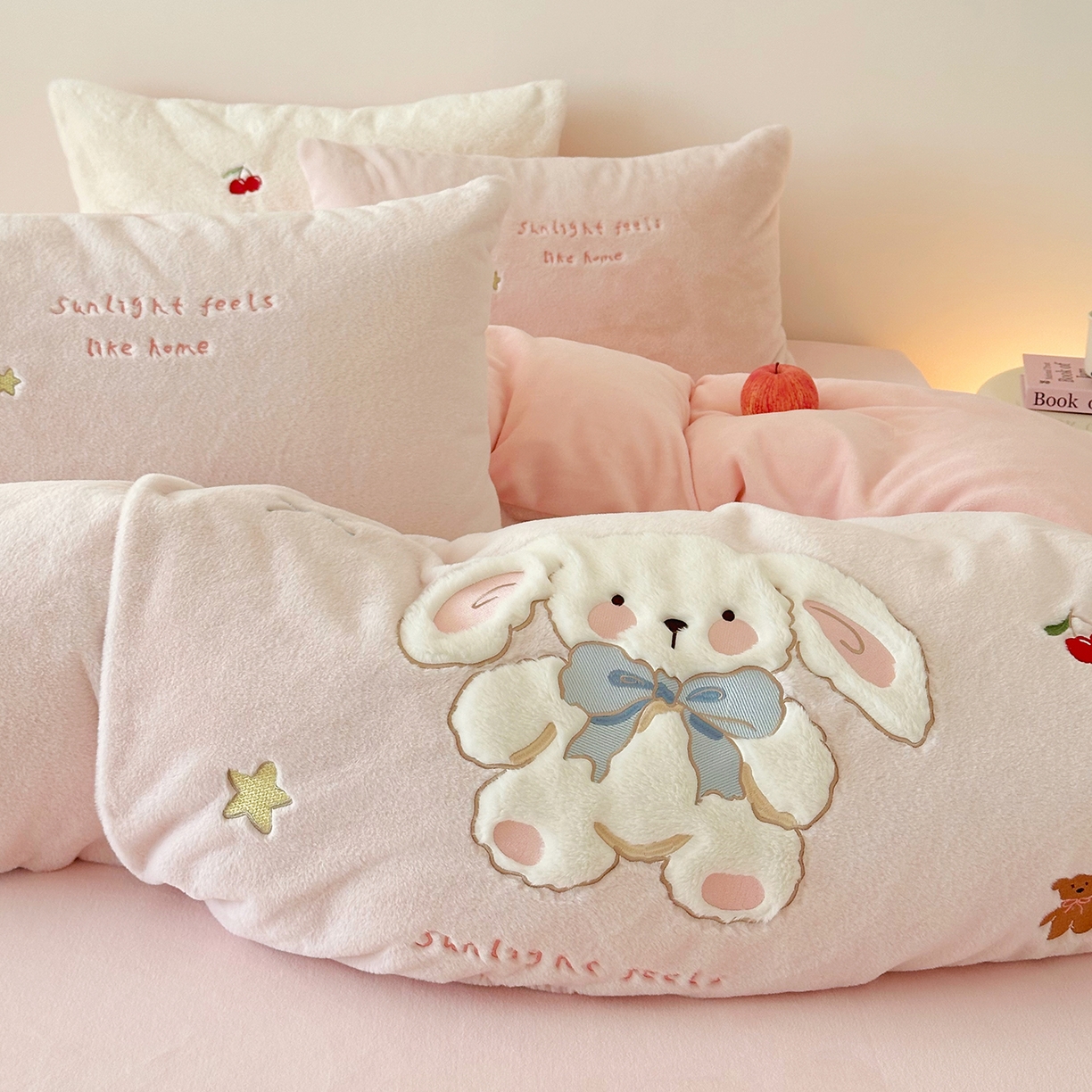 91家纺网 家纺一手货源 找家纺 （总）色鬼布艺高端家居主号 2025新款兔毛绒牛奶绒四件套系列