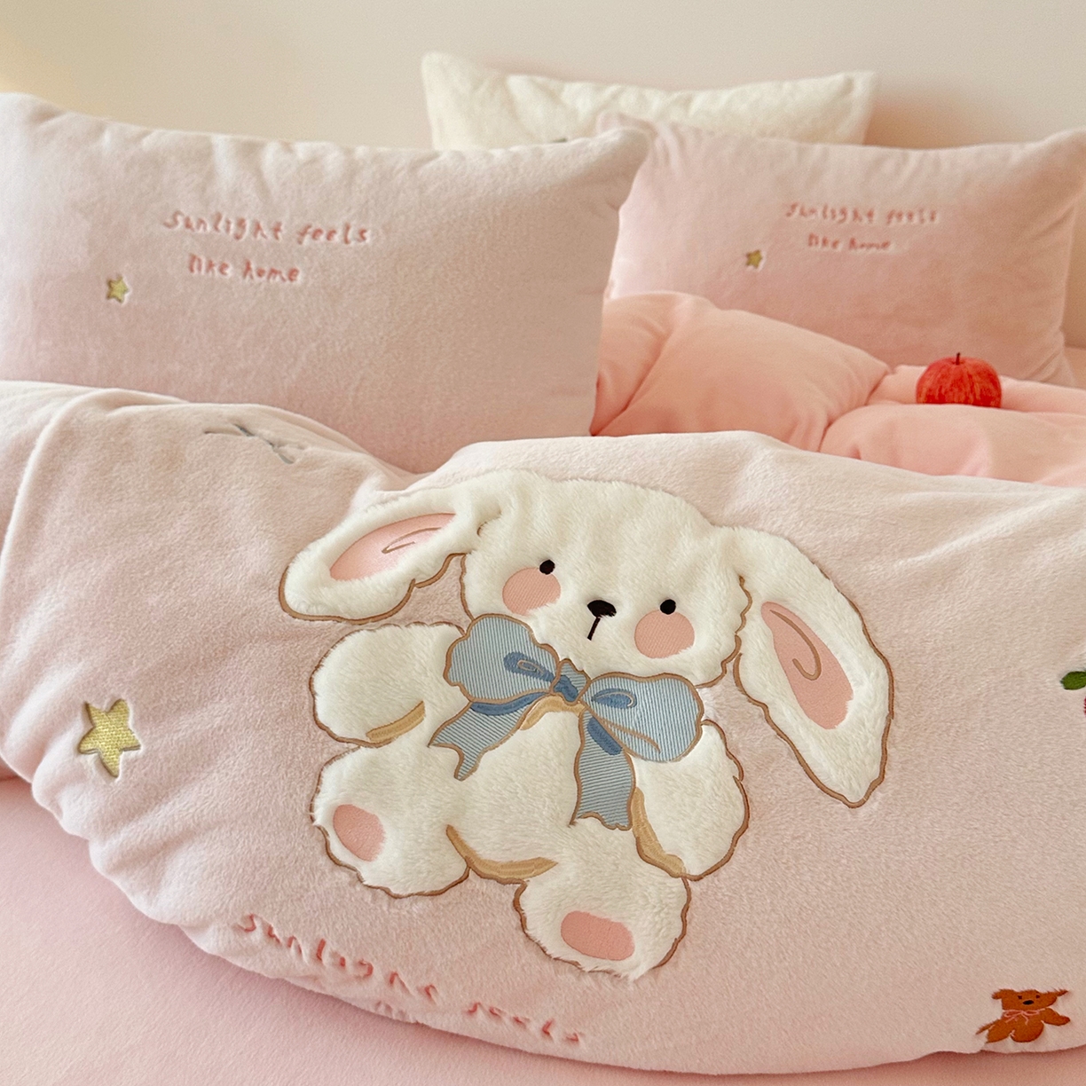 91家纺网 家纺一手货源 找家纺 （总）色鬼布艺高端家居主号 2025新款兔毛绒牛奶绒四件套系列