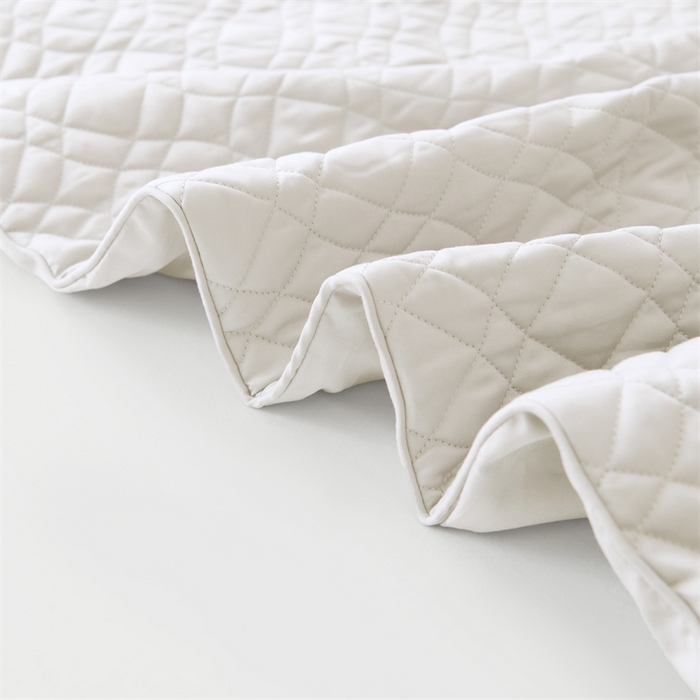 91家纺网 家纺一手货源 找家纺 淼铭家纺 2025秋冬新款夹棉床护笠单品床笠床笠单件 米白