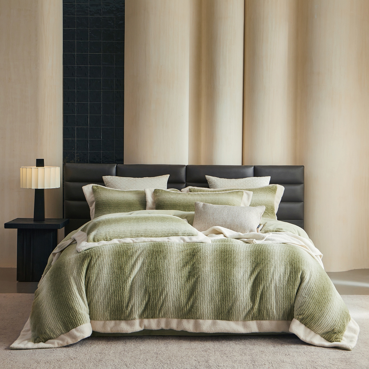 91家纺网 家纺一手货源 找家纺 （总）佳汐蓝家纺 2025新款仿狐绒牛奶绒四件套-柔如系列